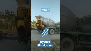 Big mixers truck bypass binalonan remix music sound truck cycling mixer [upl. by Aslin]