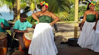 Puerto Rico Bomba Puertorriqueña Dancing in Piñones Loiza 2020 pt 1  Contra Viento y Marea bar [upl. by Getter]