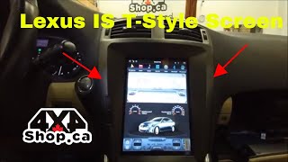 Tesla style 1025quot android screen for 20062013 LEXUS IS250 [upl. by Adnamaa]