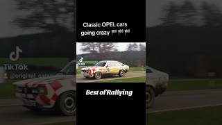 Classic OPEL going crazy at a RALLYSTAGE 🏁cars Opel racing rally Rallye fast drift action [upl. by Annoeik]