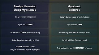 Benign Neonatal Sleep Myoclonus vs Myoclonic Seizures [upl. by Immaj899]