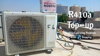 Split Ac Gas Charging topup R 410a R32 R22 R290 R134a  How To Fill Refrigerant In Split Ac [upl. by Airebma]