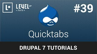 Drupal 7 Tutorials 39  Quicktabs [upl. by Yatzeck]