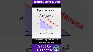 Encontrar la Hipotenusa Teorema de Pitágoras  En menos de 1 minuto matematicas triángulos [upl. by Carlita]