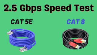 CAT 8 vs CAT 5E  Ethernet Speed Test [upl. by Egni30]