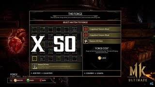 Forge Recipe For 50 Hearts In MK11s Krypt [upl. by Helbonia920]