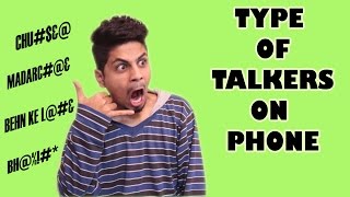 TYPE OF TALKERS ON PHONE  Indian Youtuber  Crazy Duksh [upl. by Reinwald]