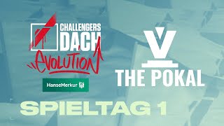 Spielwoche 1  Tag 1  The Pokal  HanseMerkur Challengers DACH [upl. by Leumel961]