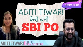 SBI PO Aditi Tiwari Interview With Aashish Arora Sir [upl. by Rosalee565]