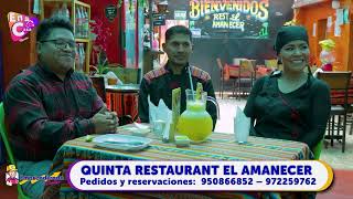 Quinta Restaurant El Amanecer  En Casa Magazine [upl. by Kieran]