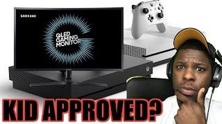 Samsung CHG70 QLED Monitor The Best Monitor For Xbox One X  REVIEW [upl. by Ellirpa881]