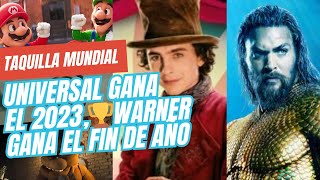 Wonka gana el fin de año Aquaman 2 pasa The Marvels Universal gana el 2023  Taquilla Mundial [upl. by Lancey]