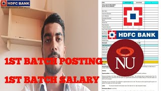 1ST BATCH POSTING DATE HDFC ACE BANKER PROGRAM SALARY  JOINING DATE salary hdfcbank [upl. by Aicilat]