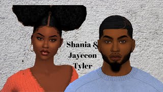 Sims 4 CAS  Black Love  Shania amp Jayceon Tyler  CC Folder [upl. by Atineg]