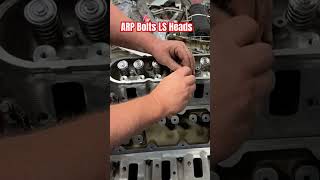 How to install ARP Head studs on the LS Engine watch the full video in the link shorts [upl. by Nonnahsed]