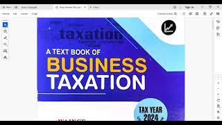 Part 1Business TaxIncome from Salary and Allowances [upl. by Steffin]