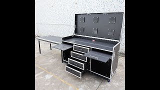 6x24quot Screen Motorsport Telemetry Production Flight Case with the Lid Table [upl. by Kelcie]