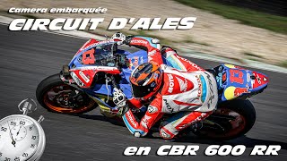 Vidéo embarquée au circuit dAlès en CBR 600 RR avec Kévin [upl. by Vasta251]