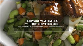 Schwans Chef Collective Recipe Teriyaki Meatballs with Bok Choy Fried Rice for K12 [upl. by Greggory837]