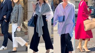 WEARABLE SPRING 2024 FASHION TRENDS 🇮🇹MILAN STREET STYLE ☀️CURRENT FASHION 🛍️City Walk vogue [upl. by Eves]