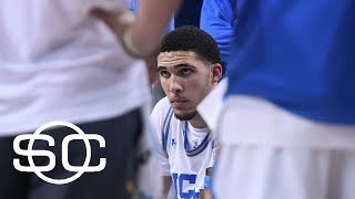 LiAngelo Ball two other UCLA players wont fly home with team  SportsCenter  ESPN [upl. by Undis]