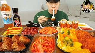 ASMR MUKBANG 집밥 직접 만든 카레 치즈 돈까스 김치 계란말이 먹방 Cheese Pork Cutlet Korean Home Meal EATING REAL SOUND [upl. by Retsevlis]