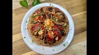 Glutinous Rice With Chicken Mushrooms and Chinese Sausages  CNY Dishes  Cook with Pam ASIA TO OZ [upl. by Hayimas]