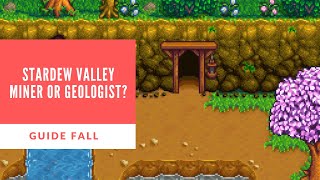 Stardew Valley Miner or Geologist  Which Profession Is Best [upl. by Yeknarf]