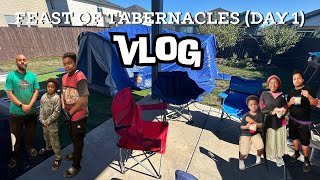 Feast of Tabernacles at Home Vlog  Tent Set Up amp Day 1 of F O T [upl. by Odella]