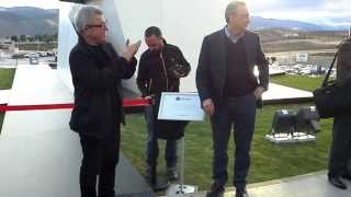 Inauguración monumento de Libeskind en Cosentino [upl. by Ecreip315]