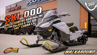 Walkaround  2025 SkiDoo Backcountry™ Adrenaline® 850 ETEC 146 ES Cobra 16 Grey [upl. by Dorothea448]