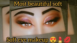 Most beautiful soft eye makeup for wedding eyemakeup [upl. by Alehtse874]