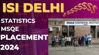 ISI Delhi 2024 Placement Record  ISI MSc statistics Placement  ISI Delhi MSQE Placement 2024 [upl. by Kipton]