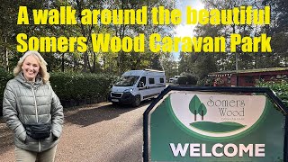 A walk around this lovely site Somers Wood Caravan Park in October 2024 [upl. by Sherborn]