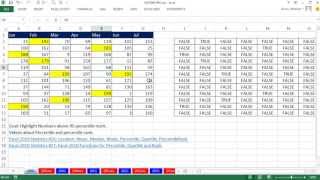 Excel Magic Trick 989 Conditional Formatting For Values above 90 Percentile Mark [upl. by Meakem]