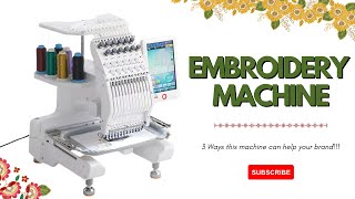 3 Ways to Elevate Your Brand With an Embroidery Machine  The Eris Foundation [upl. by Eesdnil381]