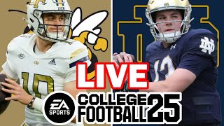 Notre Dame at Georgia Tech  101924 Simulation EA College Football 25 [upl. by Brandea175]