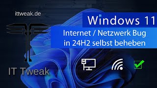 Windows 11 quot24H2quot  Internet  Netzwerk Bug selbst beheben [upl. by Tadeo]