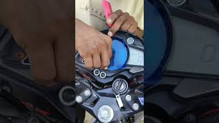 bike meter samok by shree jot sticker Fatehabad trending viralvideo art stickering modified [upl. by Srevart293]