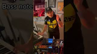 Shimmy Shimmy Ya  ODB wutangclan howto tutorial onemanband looppedal oldirtybastard cover [upl. by Iahk]