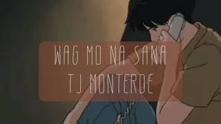 Wag Mo Na Sana  TJ Monterde Lyrics WagMoNaSana TJMonterde WagMoNaSanaCover [upl. by Nimzay]