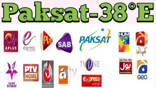 38e dish setting  38e newW update today  paksat mm1 channel list [upl. by Sulakcin]