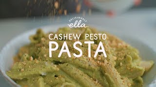 Cashew amp Avocado Pesto Pasta  Deliciously Ella  Vegan [upl. by Ylrbmik]