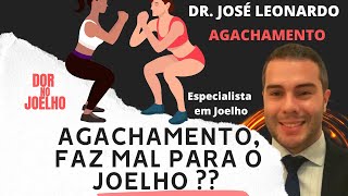 DOR NO JOELHO Agachamento faz mal para o Joelho [upl. by Diarmid]