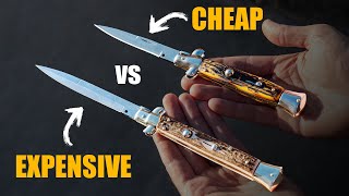 Italian Stiletto Switchblades Cheap VS Expensive Everything You Need To Know [upl. by Minny]