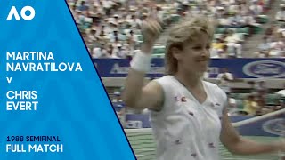 Martina Navratilova v Chris Evert Full Match  Australian Open 1988 Semifinal [upl. by Lorenza]