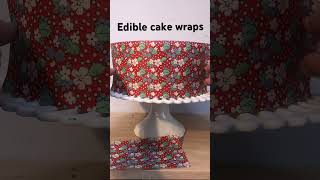 Wafer paper cake wraps for easy cake decorating [upl. by Pollard]