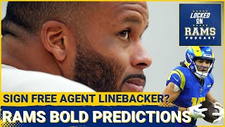 3 Rams Bold Predictions for 2024 Season Aaron Donald Unretires Should Rams Sign Kwon Alexander [upl. by Osyth]