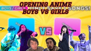 🎶 ANIME OPENING  BOYS VS GIRLS QUIEN GANA 🔥 [upl. by Ylimme326]