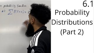 Edexcel AS Level Maths 61 Probability Distributions Part 2 [upl. by Nnaeirelav325]